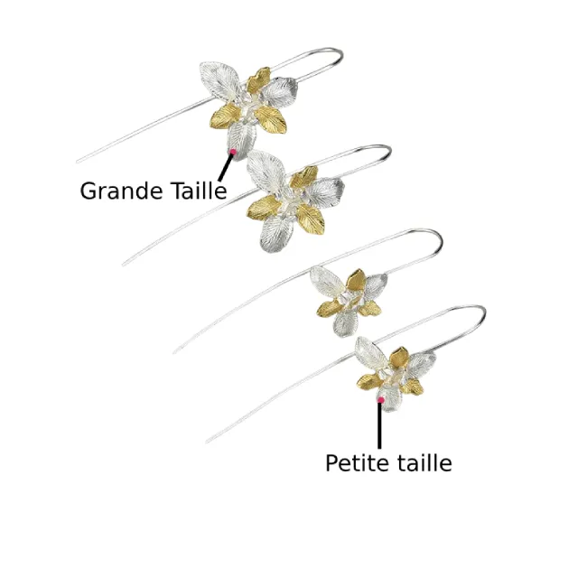 boucles doreilles femme plaque Or argent